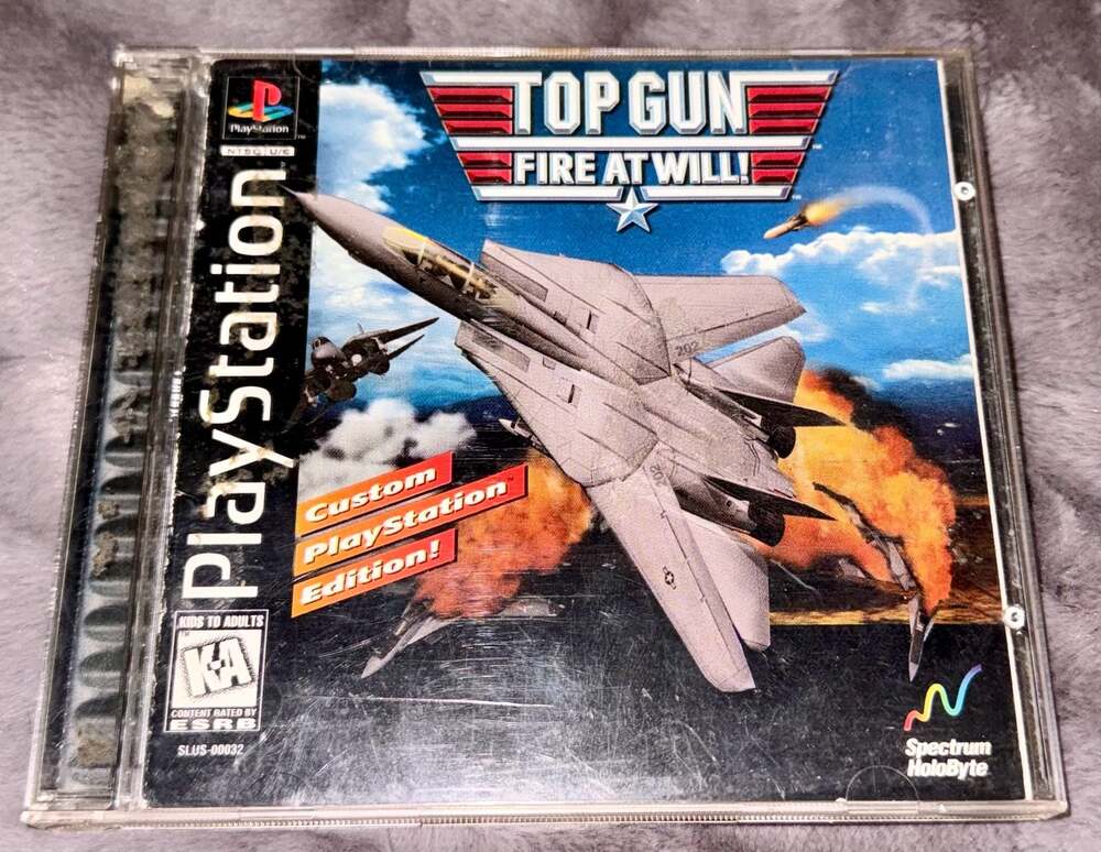 Top Gun: Fire At Will! (PlayStation, 1996) CIB